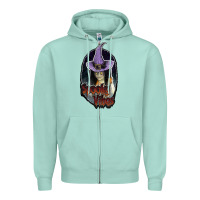 Seafoam spooky vibes Zipper Hoodie - JahusDesignShop