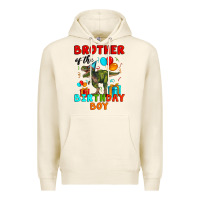 Tofu brother of the birthday boy t rex Premium Hoodie - Artiststas