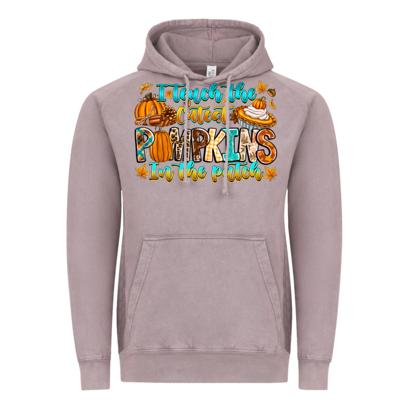 I Teach The Cutest Pumpkins In The Patch Vintage Hoodie by CowhideDigitalArt | Teevron
