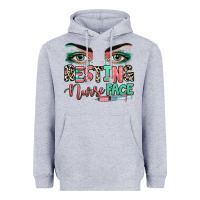 Heather Grey resting nurse face Heavyweight Hoodie - RanaPortraitStore