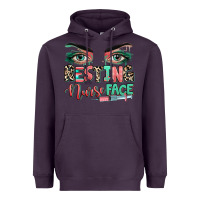 Plum resting nurse face Heavyweight Hoodie - RanaPortraitStore