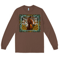 Chestnut Western Horse Mouse Pad Long Sleeve Tee - CowhideDigitalArt