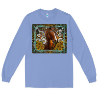 Colony Blue Western Horse Mouse Pad Long Sleeve Tee - CowhideDigitalArt