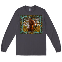 Smoke Western Horse Mouse Pad Long Sleeve Tee - CowhideDigitalArt