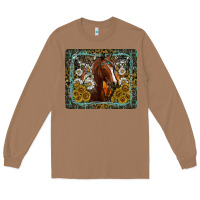 Toasted Coconut Western Horse Mouse Pad Long Sleeve Tee - CowhideDigitalArt