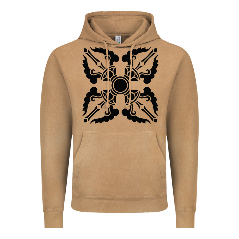 Trippy Psychedelic Rave Sacred Geometry Vintage Hoodie by DesigneFamous | Teevron