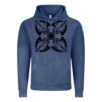Vintage Denim trippy psychedelic rave sacred geometry Vintage Hoodie - DesigneFamous