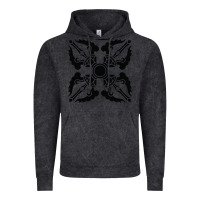 Vintage Black trippy psychedelic rave sacred geometry Vintage Hoodie - DesigneFamous