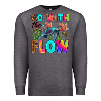 Charcoal Heather go with the flow Premium Sweatshirt - RanaPortraitStore