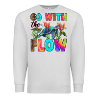 Dove Grey go with the flow Premium Sweatshirt - RanaPortraitStore