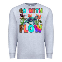 Heather Grey go with the flow Premium Sweatshirt - RanaPortraitStore