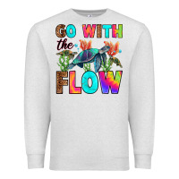 Oatmeal Heather go with the flow Premium Sweatshirt - RanaPortraitStore