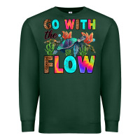 Sports Green go with the flow Premium Sweatshirt - RanaPortraitStore