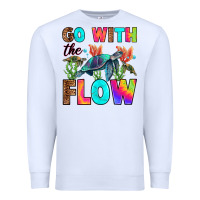 White go with the flow Premium Sweatshirt - RanaPortraitStore