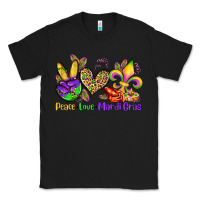 Black peace love mardi gras olivia Classic Tee - OliviaCreatesArt