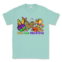Seafoam peace love mardi gras olivia Classic Tee - OliviaCreatesArt
