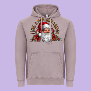 I Love A Man With Beard Vintage Hoodie Designed By Cowhidedigitalart