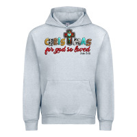 Heather Grey christmas for god so loved john 3 16 Urban Hoodie - Jasminsmagicworld