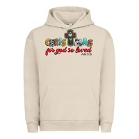 Pigment French Oak christmas for god so loved john 3 16 Urban Hoodie - Jasminsmagicworld
