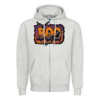 Dove Grey boo Zipper Hoodie - JahusDesignShop
