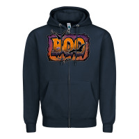 Navy boo Zipper Hoodie - JahusDesignShop