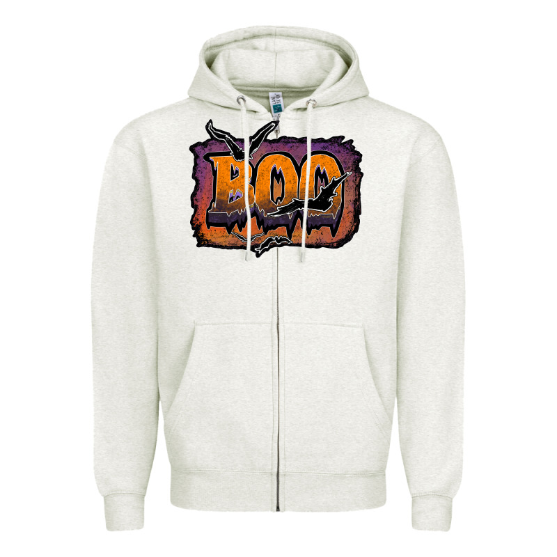 Boo Zipper Hoodie by JahusDesignShop | Teevron