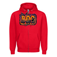 Red boo Zipper Hoodie - JahusDesignShop