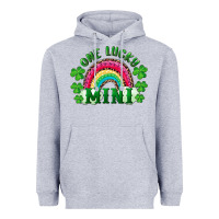 Heather Grey st patricks day one lucky mini Heavyweight Hoodie - RanaPortraitStore