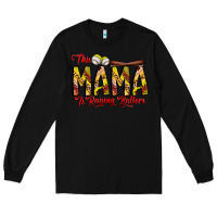 Black this mama is raising ballers softball and baseball Long Sleeve Tee - CowhideDigitalArt