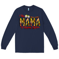 Navy this mama is raising ballers softball and baseball Long Sleeve Tee - CowhideDigitalArt