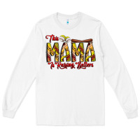 White this mama is raising ballers softball and baseball Long Sleeve Tee - CowhideDigitalArt