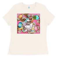 Bone Easter Bunny And Egg With Leopard Pattern Tumbler Ladies Tee - BundleAndBundleShop