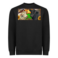 Black Charolais Bull And Black Angus Bull With Farm Heavyweight Sweatshirt - RanaPortraitStore
