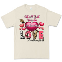 Bone Let all that you do be in love Valentine's Day Premium Tee - FaDigitalArtStudio