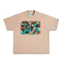 Burro Cowhide Turquoise Glitter Urban Heavy Tee - FaDigitalArtStudio
