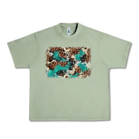 Cowhide Turquoise Glitter Urban Heavy Tee | Teevron