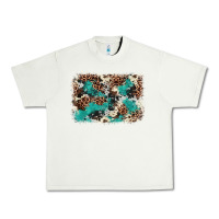 Pistachio Cowhide Turquoise Glitter Urban Heavy Tee - FaDigitalArtStudio
