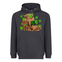 Smoke st patricks day cow family Heavyweight Hoodie - RanaPortraitStore