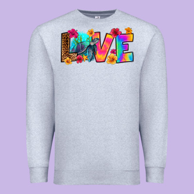 Turtle Love Premium Sweatshirt Designed By Ranaportraitstore