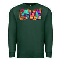 Sports Green turtle love Premium Sweatshirt - RanaPortraitStore