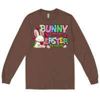 Chestnut Bunny Kisses Easter Wishes Long Sleeve Tee - CowhideDigitalArt