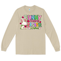 Mushroom Bunny Kisses Easter Wishes Long Sleeve Tee - CowhideDigitalArt
