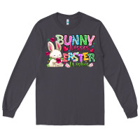 Smoke Bunny Kisses Easter Wishes Long Sleeve Tee - CowhideDigitalArt
