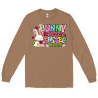 Toasted Coconut Bunny Kisses Easter Wishes Long Sleeve Tee - CowhideDigitalArt