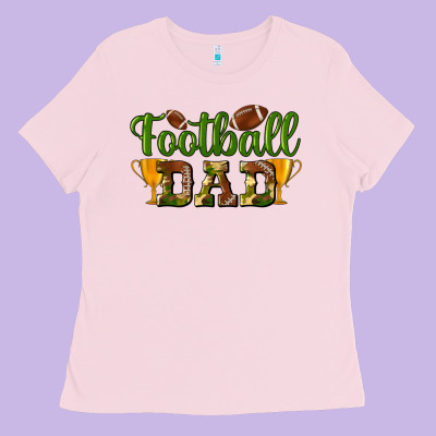 Football Dad Ladies Tee Designed By Bundleandbundleshop