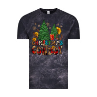 Cloud Black christmas cowboy Vintage Tee - FaDigitalArtStudio