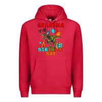 Cardinal grandma of the birthday boy t rex Premium Hoodie - Artiststas