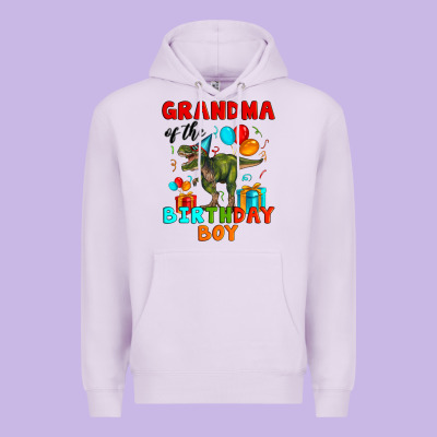 Grandma Of The Birthday Boy T Rex Premium Hoodie Designed By Artiststas