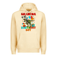 Pina Colada grandma of the birthday boy t rex Premium Hoodie - Artiststas