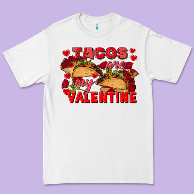 Tacos Are My Valentine Valentine's Day Premium Tee Designed By Fadigitalartstudio